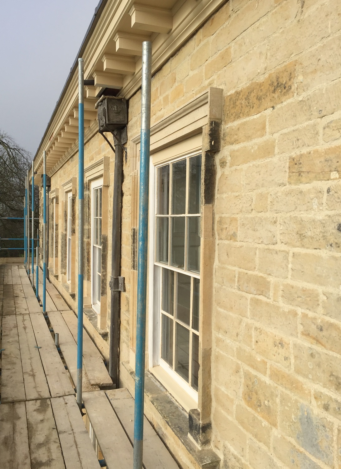Hot Lime Mortar for Oswaldkirk Hall