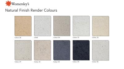 colour swatch for Womersleys Range Natural Finish Coloured 22Kg