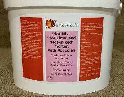 One Ton of Hot Mixed Lime Mortar Mix