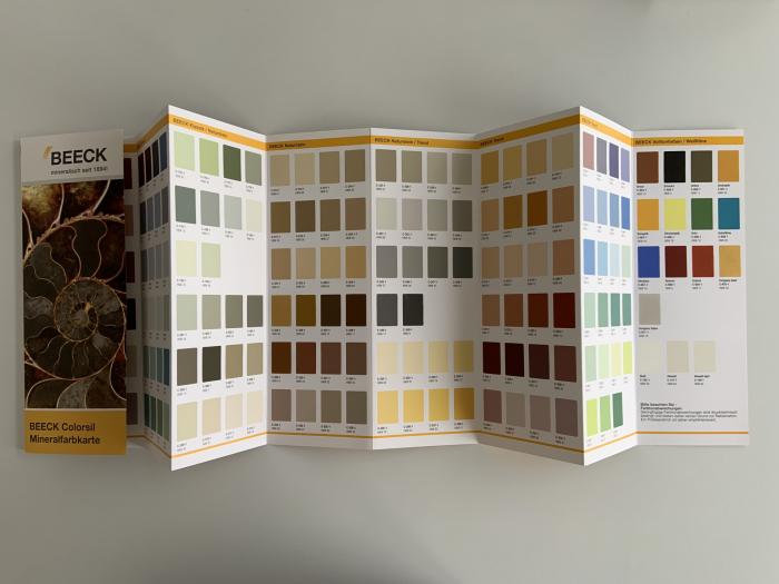 Beeck Printed Colour Card
