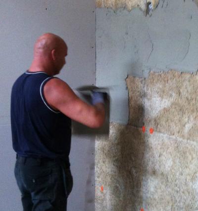 Using traditional lime and clay renders and plasters. Heritage Skills Training Course at Womersleys
