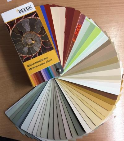 Beeck Painted Colour Chart Swatch